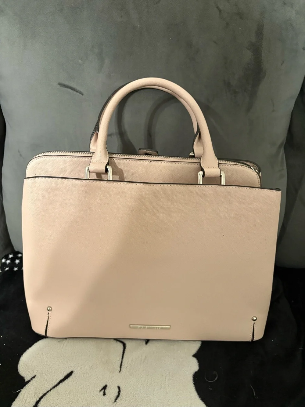 Steve Madden Blush Pink Structured Satchel Handbag